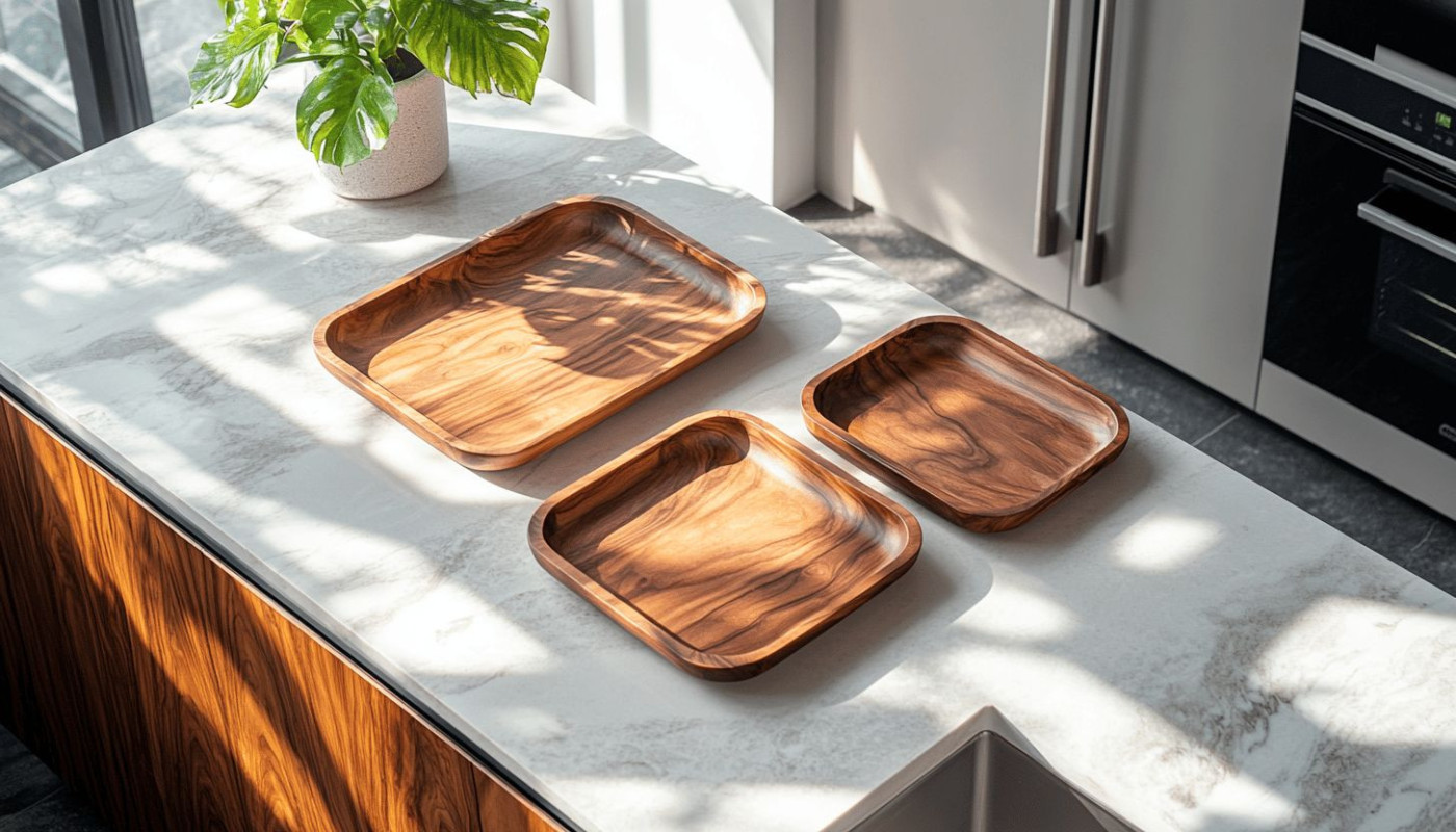 Comment intégrer des plateaux en bois de suar dans une décoration moderne